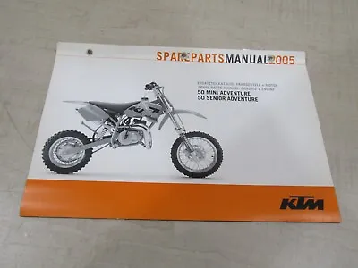 2005 Ktm 50 Mini Sr Adventure Chassis & Engine Spare Parts Diagram Manual Part # • $19.95