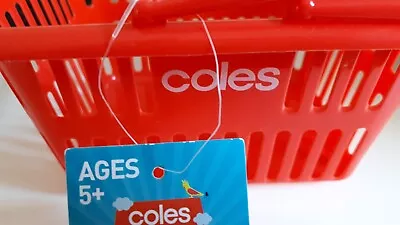 Coles Original  Little Shopping Basket - Brand New Condition • $10