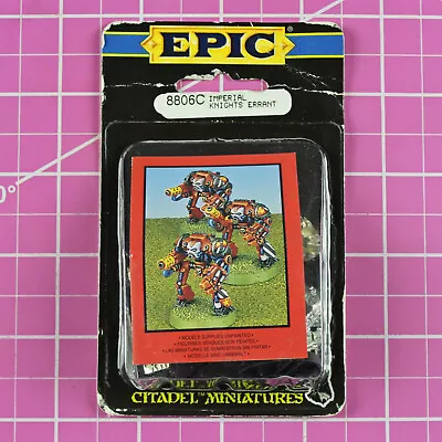 CLASSIC Epic 40K Imperial Knights Errant NIB Metal - Rare OOP - Warhammer Knight • $56.95