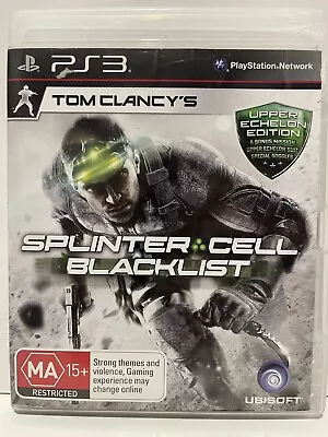 Tom Clancy's Splinter Cell Blacklist PS3 PlayStation 3 Complete With Manual T15 • $25