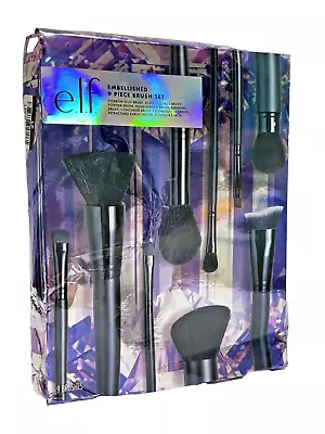 E.l.f. EMBELLISHED 9 Pc. Brush Set Holiday Brush Set Of 9 Face & Eye Brushes H • $17.99