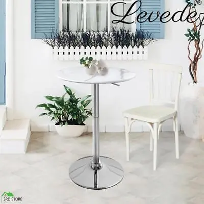 $77.40 • Buy Levede Bar Table Swivel Counter Dining Table Furniture Cafe Outdoor Round Edge