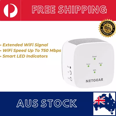 NEW STOCK - AC750 Wifi Range Extender 750Mbps Wireless Internet Booster AUS POST • $87.95