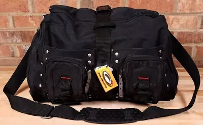 Oakley Tactical Nylon Duffel Bag Black Red Sample Bag NWT • $273.42