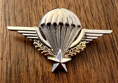 French Paratrooper Badge Jump Wings Patent Star Military G1185 Silver Gold Pins • $14.90