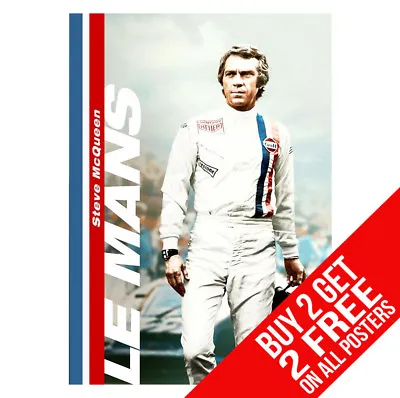 Steve Mcqueen Le Mans Poster Bb1 Print A4 / A3 Size - Buy 2 Get Any 2 Free • £6.97