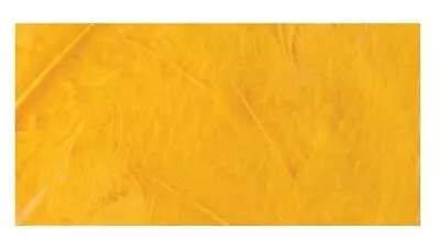 0.25 Oz Large Yellow Gold Marabou Feathers - Approximately 3-8  Long • $8.96