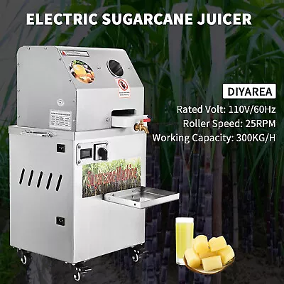 Desktop Mini Electric Sugar Cane Ginger 110V/220 Press Juicer Stainless Steel HQ • $485.98
