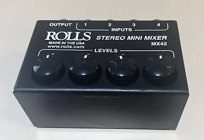 Rolls MX42 Stereo Mini Mixer • $30