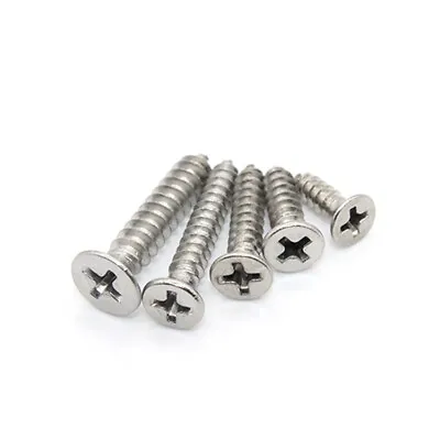M3 Fully Threaded Phillips Countersunk Wood Screws A2 Stainless Steel Din 7982 • £0.99