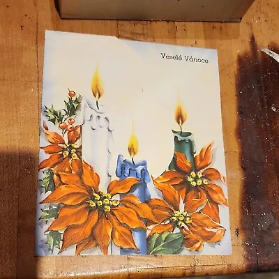 Vintage MCM Unused Bohemian Christmas Cards Box Of 10 • $20