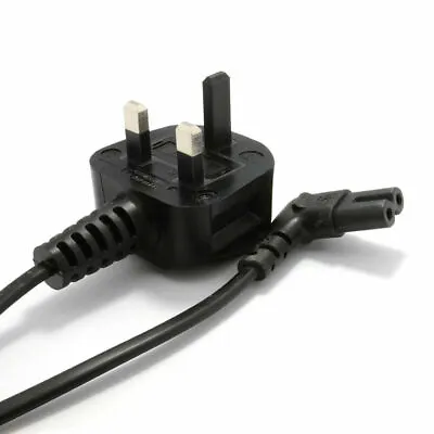 2m Right Angle Uk 2 Pin Power Lead Cable Plug Cord Compatible With Samsung Tv • £7.99