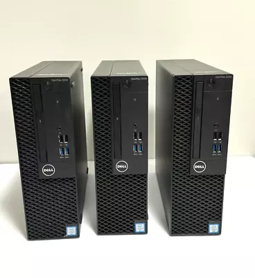 Lot Of 3 Dell OptiPlex 3050 SFF PC Core I5-6500 @ 3.20GHz 8GB NO HHD/NO OS • $161.45