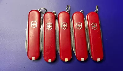 Lot Of 5 Victorinox Classic Sd Swiss Army Knives - Multi Colors And Logos • $25