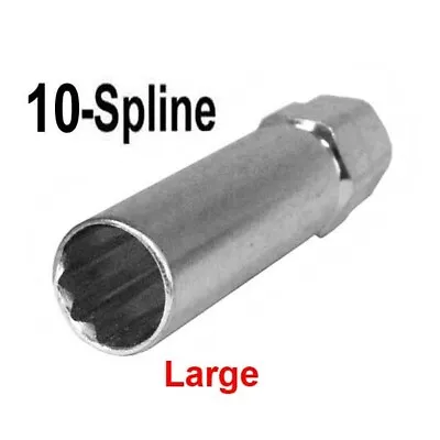 10-Spline Lug Nut Tool Key Adapter Socket Truck  Duplex Large 13/16-7/8  Hex • $17.95