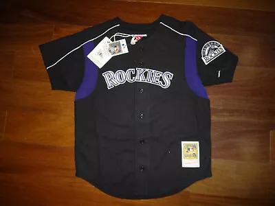 Larry Walker 2003 Mitchell & Ness Men's Rockies MLB Button Front BP Jersey M • $76.50