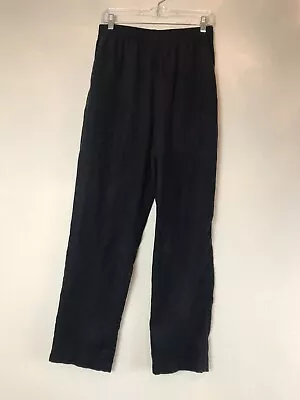 SALE Women's Erin London Soft Black Elastic Waist Dress Pants Size M Pre-Owned • $5.99