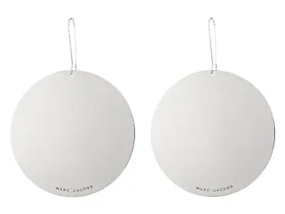 Marc Jacobs Off The Hook Disc Earrings In Silver 19845 • $151.99