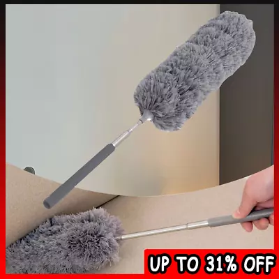 Extendable Cobweb Brush Angled Head Feather Duster Long Reach Telescopic Handle~ • £3.59