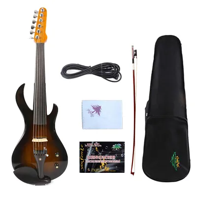 Yinfente 6String 4/4 Electric Silent Violin Wooden Nice Tone Free Case #EV20 • $379