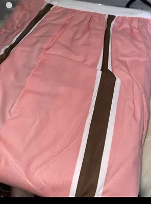 Restoration Hardware Baby & Child  Crib Skirt  Pink & Brown Girl • $22.43