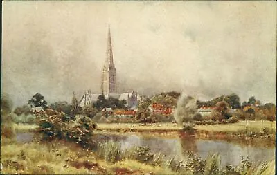 Salisbury Cathedral W Bothams RR Edwards Local Publisher Pre 1918 • £4.60