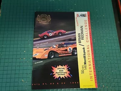 Road America 40th Anv Program International Challenge July 1995 Elkhart Lake Wi • $12.99