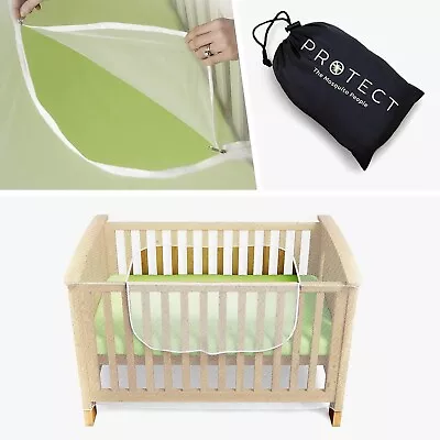 Luigi's Mosquito Net For Cot Bed & Crib - Insect And Cat Net With Travel Holder • £24.99