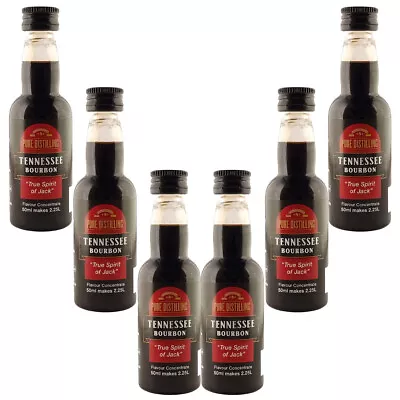 6 X Pure Distilling Tennessee Bourbon Clone Of Jack Daniels Essence 50ml • $64.99