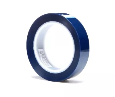 3M 8991 Blue Polyester Masking Tape - 1 In Width X 72 Yd Length Lot Of 9 Rolls • $67