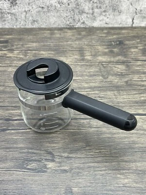 $24.95 • Buy Krups Espresso Machine 963 963/A 963/B Replacement Part Glass Carafe & Lid Black