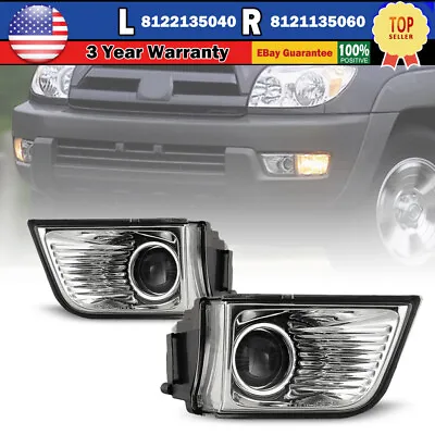 For 2003-2005 Toyota 4Runner Fog Lights Projector Driving Lamps Clear Bulbs Pair • $43.99