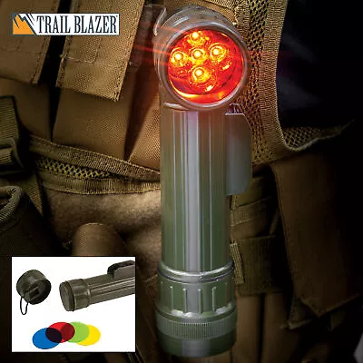 Trail Blazer Flashlight Olive Drab Military Issue Angle Head Flashlight Army New • $18.99