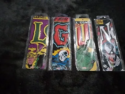 Lot Of Four Marvel Metal Bookmarks Still In Plastic Wrap • $19.99
