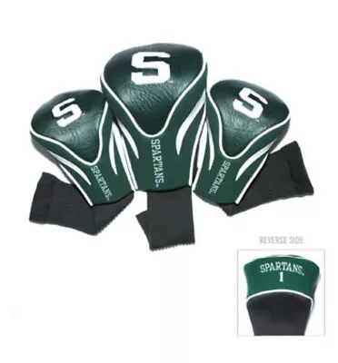 Team Golf NCAA Michigan State Spartans Contour Golf Club Headcovers 3-Pack • $26.99