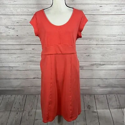$31.49 • Buy Toad & Co Womens Flexcel Cap Sleeve Dress Size XL Coral Athleisure Pockets