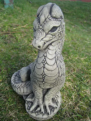Standing Dragon Statue Stone Garden Ornament • £29.69