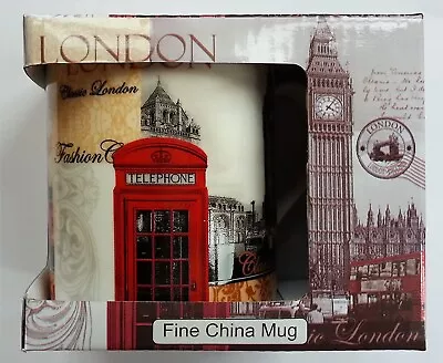 Classic London Landmark Design Fine China Mug Boxed Ideal Gift For Coronation • £8.49