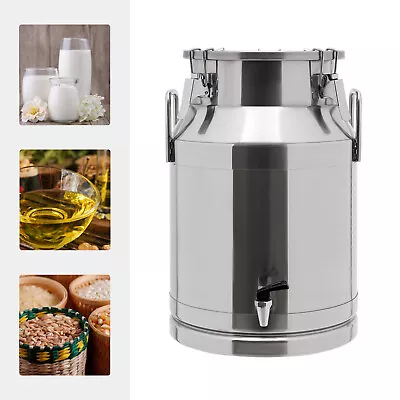 30L Milk Jug Stainless Steel Oil Milk Can Bucket Wine Pail Container 7.93 Gallon • $115.20