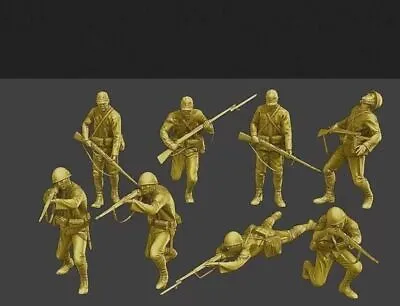 Hot 1/144/72/35 Japanese Soldier  8man Soldier  3D Printed Model *J4 • $39.97