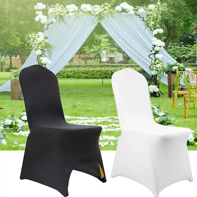 £169.92 • Buy Chair Covers Spandex Lycra Universal Slipcovers Dining Chair Cover Wedding Party