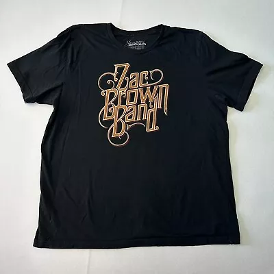 Zac Brown Band Welcome Home Tour Shirt 2017 Size XXL Black • $14