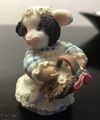 Mary's Moo Moos Flower Girl Figurine 1995 Retired Collectible 883MM769 • $15.99