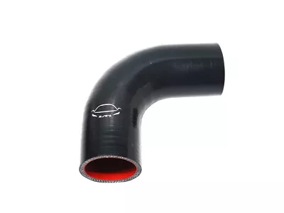 4-Ply Reinforced 2  ID 90 Degree Elbow Silicone Hose Coupler Turbo Intake BLACK • $12