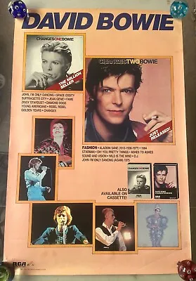 Original 1981 David Bowie   Changes One & Two  RCA Promo Poster. • $320