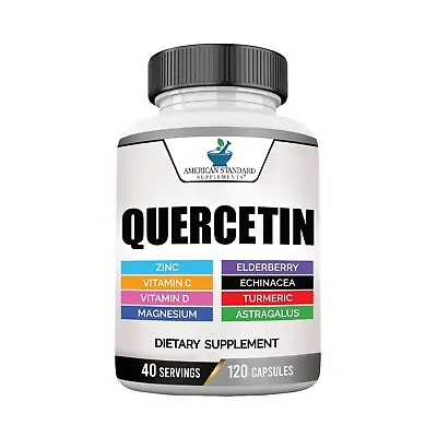 Quercetin 1000mg Zinc Vitamin C Vitamin D Magnesium - 9 In 1  Immune Support • $21.99