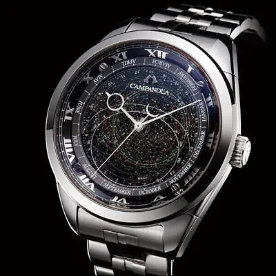 CITIZEN CAMPANOLA Cosmosign AO4010-51E Planisphere Black Dial Watch Men's • $4552.82