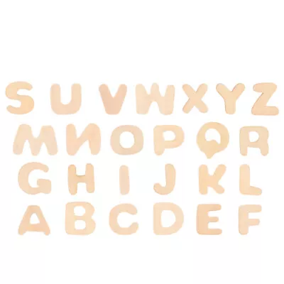  Wooden Alphabet Kids Puzzles Initial Letter Block Child Toddler • £6.39