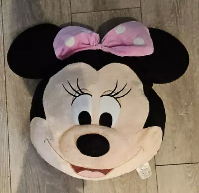 Disney Store Minnie Mouse Face Pillow/Cushion Plush | 16  • £9.49