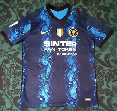 Inter Milan Home Replica Football Shirt 2021/2022  Size XL Lautaro Martinez.  • £19.95